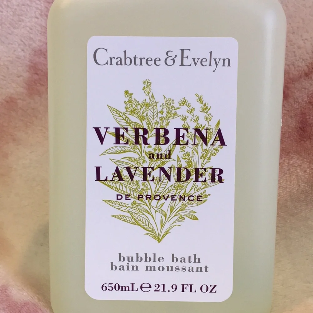Crabtree Evelyn Scented Verbena Lavender de Provence Bubble Bath XL 21.9oz NWT - Picture 11 of 13